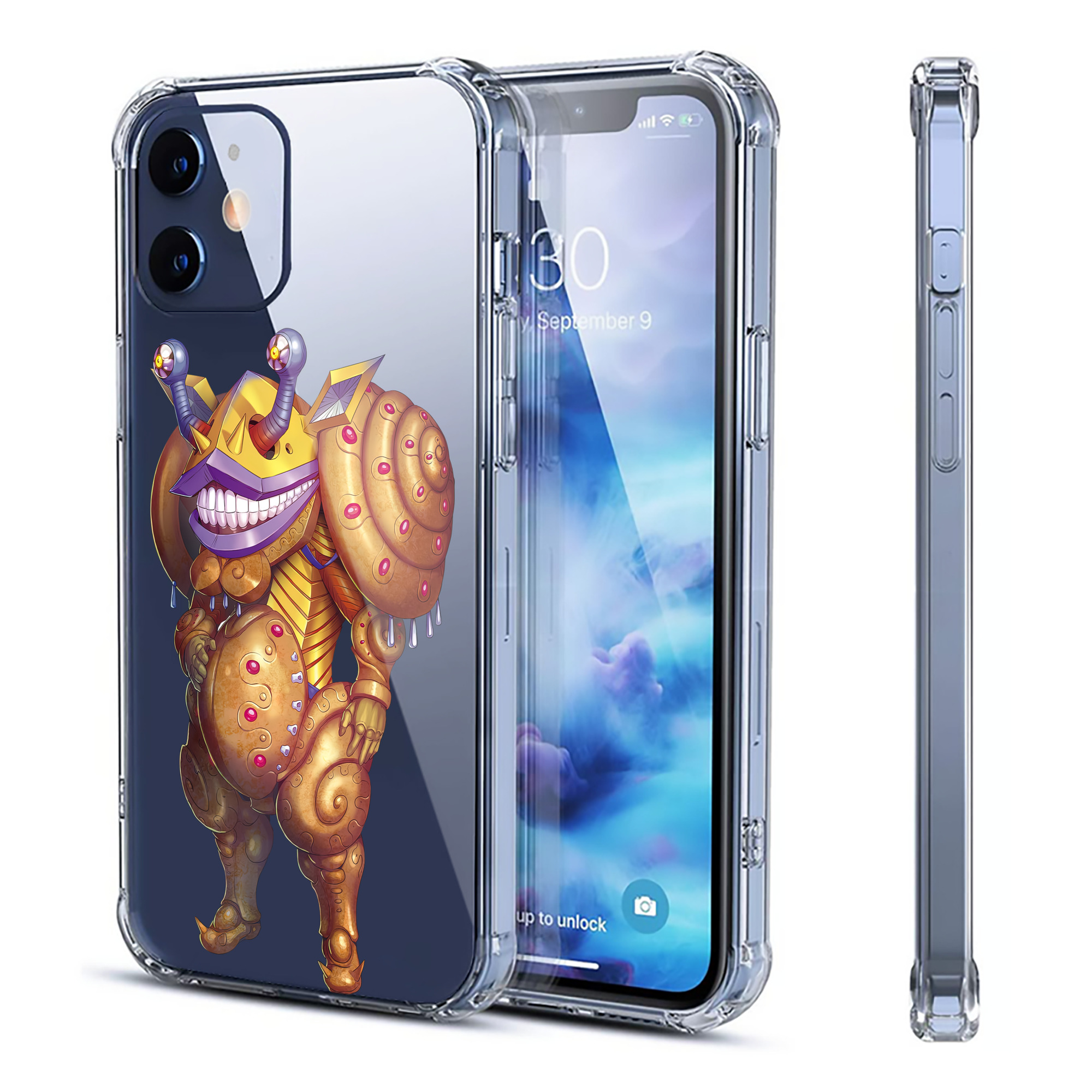 （画像用） ウルトラマン Ultraman 【iPhone 12シリーズ対応】透明スマホケース（クリアソフトケース）